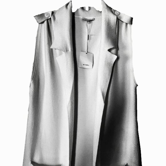 Brand New Women’s Sioni Longline Maxi Open Knit Cardigan Vest - Picture 3 of 12